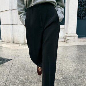 Zara Pants with a High Waist Black
